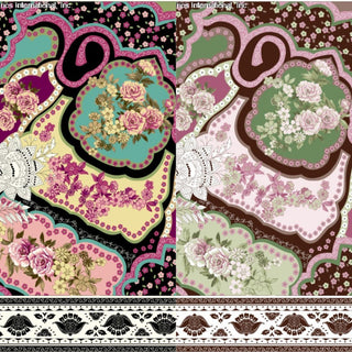 Jolina Floral Mosaic Printed High Multi Chiffon