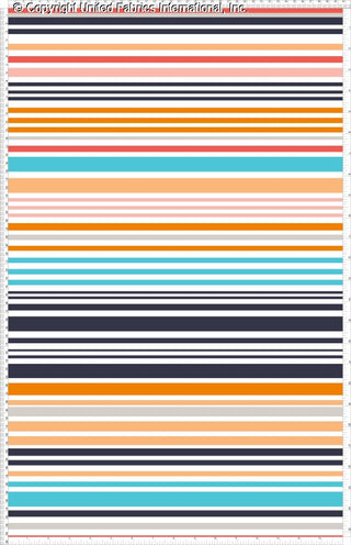 Vertical stripes of equal width, evenly spaced, creating a consistent pattern.