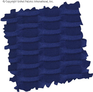Textured honeycomb knit pattern with dimensional raised geometric shapes for dynamic designs ROYAL