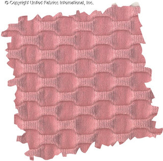 Stretch knit fabric featuring a raised honeycomb pattern with a structured, textured jacquard weave PINK
