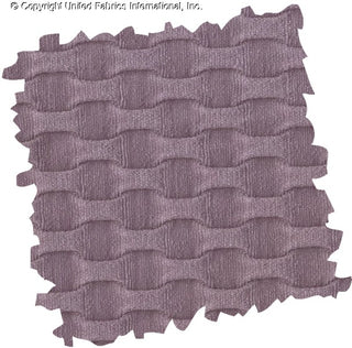 Stretch knit fabric featuring a raised honeycomb pattern with a structured, textured jacquard weave LAVENDER