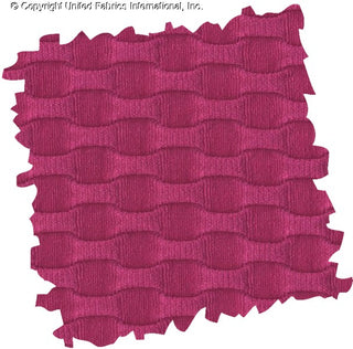Stretch knit fabric featuring a raised honeycomb pattern with a structured, textured jacquard weave ULTRA PINK