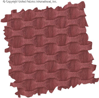 Stretch knit fabric featuring a raised honeycomb pattern with a structured, textured jacquard weave MAUVELICIOUS