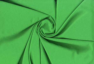 Crepe Woven Spandex Lenox Sewing Fabric by the Yard - Bridal Stretch Crepe Dress Fabric ULTRA GREEN