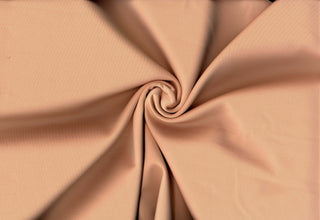 Smooth, firm double knit with four-way stretch for sleek, structured and body-hugging designs 220 GSM NUDE