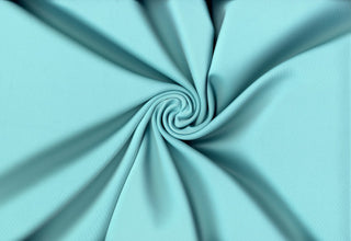 Smooth, firm double knit with four-way stretch for sleek, structured and body-hugging designs 220 GSM SEAFOAM