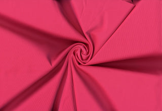 Smooth, firm double knit with four-way stretch for sleek, structured and body-hugging designs 220 GSM FUCHSIA