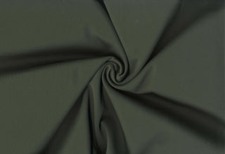 Smooth, firm double knit with four-way stretch for sleek, structured and body-hugging designs 220 GSM OLIVE