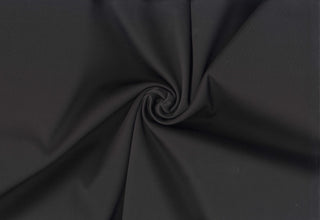 Smooth, firm double knit with four-way stretch for sleek, structured and body-hugging designs 220 GSM BLACK