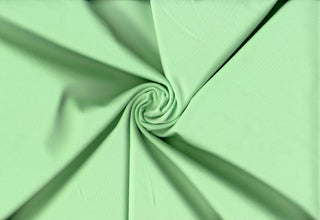 Smooth, firm double knit with four-way stretch for sleek, structured and body-hugging designs 220 GSM ICE MINT