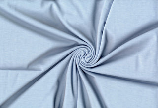Soft rayon hacci slub stripe knit with lightweight stretch, ideal for shirts, blouses, and crafts. BLUE