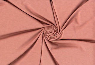 Soft rayon hacci slub stripe knit with lightweight stretch, ideal for shirts, blouses, and crafts. MAUVE DK