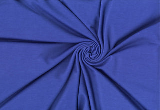 Soft rayon hacci slub stripe knit with lightweight stretch, ideal for shirts, blouses, and crafts. ROYAL