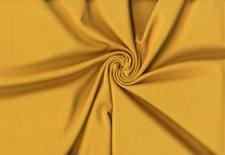 Brandy By Verdure™ Ponte – Modal-like 4-way stretch rayon knit fabric for luxe dresses, pants, and crafts. MUSTARD