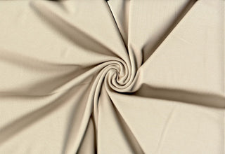 Brandy By Verdure™ Ponte – Modal-like 4-way stretch rayon knit fabric for luxe dresses, pants, and crafts. OATMEAL