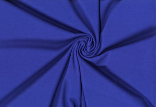 Brandy By Verdure™ Ponte – Modal-like 4-way stretch rayon knit fabric for luxe dresses, pants, and crafts. COBALT