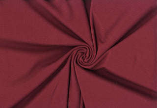 Brandy By Verdure™ Ponte – Modal-like 4-way stretch rayon knit fabric for luxe dresses, pants, and crafts. MERLOT