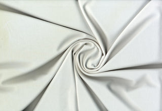 Vibe Scuba Crepe Knit – Four-way stretch fabric with bounce and drape, ideal for fashion and DIY. WHITE (OPTICAL)