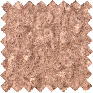 Soft, plush faux merino wool with a cozy, sherpa-like texture, ideal for sewing and crafts MAUVE