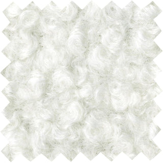 Soft, plush faux merino wool with a cozy, sherpa-like texture, ideal for sewing and crafts OFF WHITE