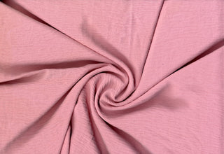 Lightweight woven fabric featuring a soft, textured surface with an airy, flowing, elegant drape BABY PINK