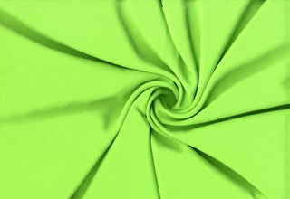 Lightweight woven fabric featuring a soft, textured surface with an airy, flowing, elegant drape NEON LIME