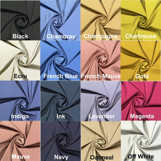 Fine faille fabric with satin-like luster, featuring gentle texture lines and a mild two-way stretch
