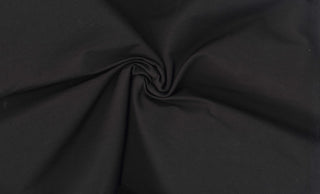 Fine twill pattern with warp stretch for flexibility and shape; perfect for dresses, trousers, and blazers BLACK
