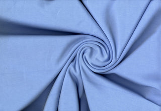 Modal-inspired soft double knit with a fine, smooth surface and subtle brushed  finish, ideal for apparel. BABY BLUE
