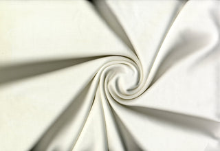 Modal-inspired soft double knit with a fine, smooth surface and subtle brushed  finish, ideal for apparel. OFF WHITE