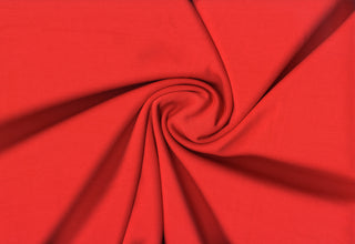 Modal-inspired soft double knit with a fine, smooth surface and subtle brushed  finish, ideal for apparel. RED