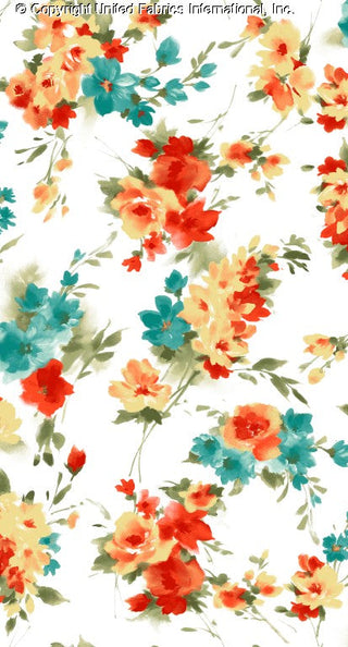 Whimsical Floral Jobeth Yoryu Chiffon – Perfect for Fashion & Crafting