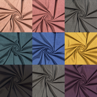 French Terry Suede Fabric by the Yard Many Colors and Free Shipping