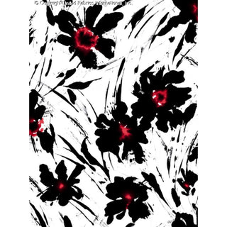 Refrain Monochrome Floral Printed High Multi Chiffon