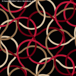Entwined Pattern in Deena Yoryu Chiffon – Ideal for Chic Fashion & Home Décor