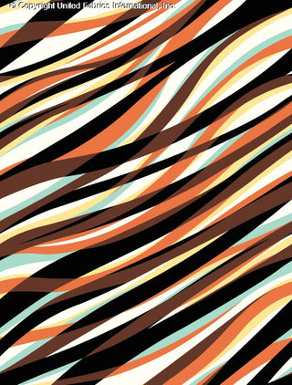 Dynamic Waves in Florence Yoryu Chiffon – Perfect for Dresses, Skirts & More
