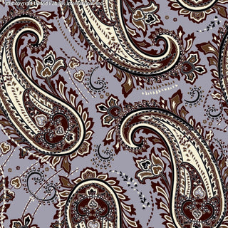 AGNES Yoryu Chiffon - Timeless Elegance in Paisley Patterns