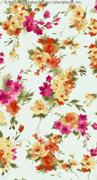Whimsical Floral Jobeth Yoryu Chiffon – Perfect for Fashion & Crafting