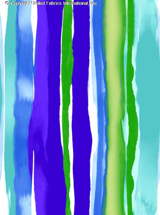 Oceanic Dreamscape Hansa Yoryu Chiffon – Radiant Stripes for Fashion & Creative Projects