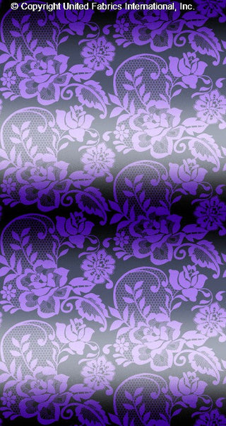 Mystical Twilight - Lace at Dawn Yoryu Chiffon with Enchanting Floral Motifs