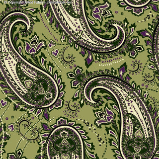 AGNES Yoryu Chiffon - Timeless Elegance in Paisley Patterns