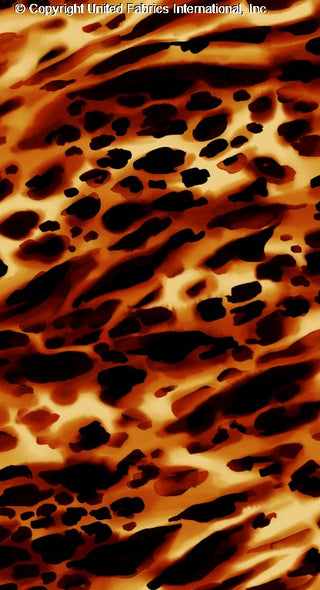 Radiant Roar – Luxurious Leopard Print Yoryu Chiffon for Unparalleled Elegance