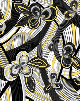 Sophisticated Spirals in Colleen Yoryu Chiffon – Perfect for Apparel & Décor