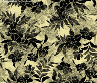 Vibrant Spectrum â€“ Exotic Green, Pink, and Coral Yoryu Chiffon with Organic Patterns