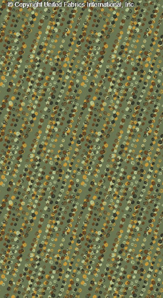 Dotty Yoryu Chiffon - Playful Elegance in Olive and Mocha