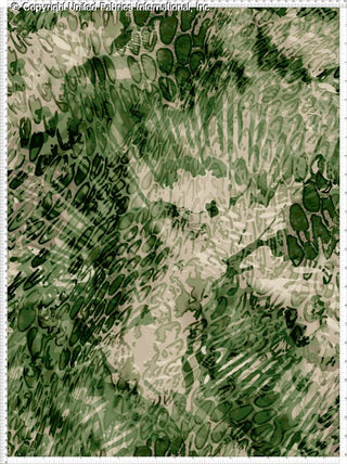 Abstract pattern with overlapping, irregular shapes and swirling lines, featuring faint flower-like forms.