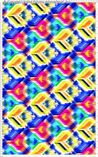 A repeating geometric pattern of interlocking, angular shapes resembling a woven or zigzag design with a 3D effect.