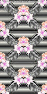 BLACK/IVORY/PINK