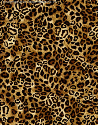 Leopard print pattern on Crepe Techno Printed Lerey, stretch fabric for prom dresses CAMEL/COCO/BLACK