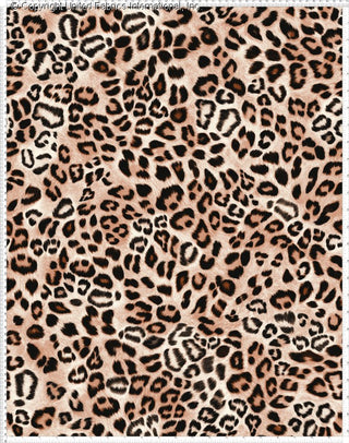 Leopard print pattern on Crepe Techno Printed Lerey, stretch fabric for prom dresses